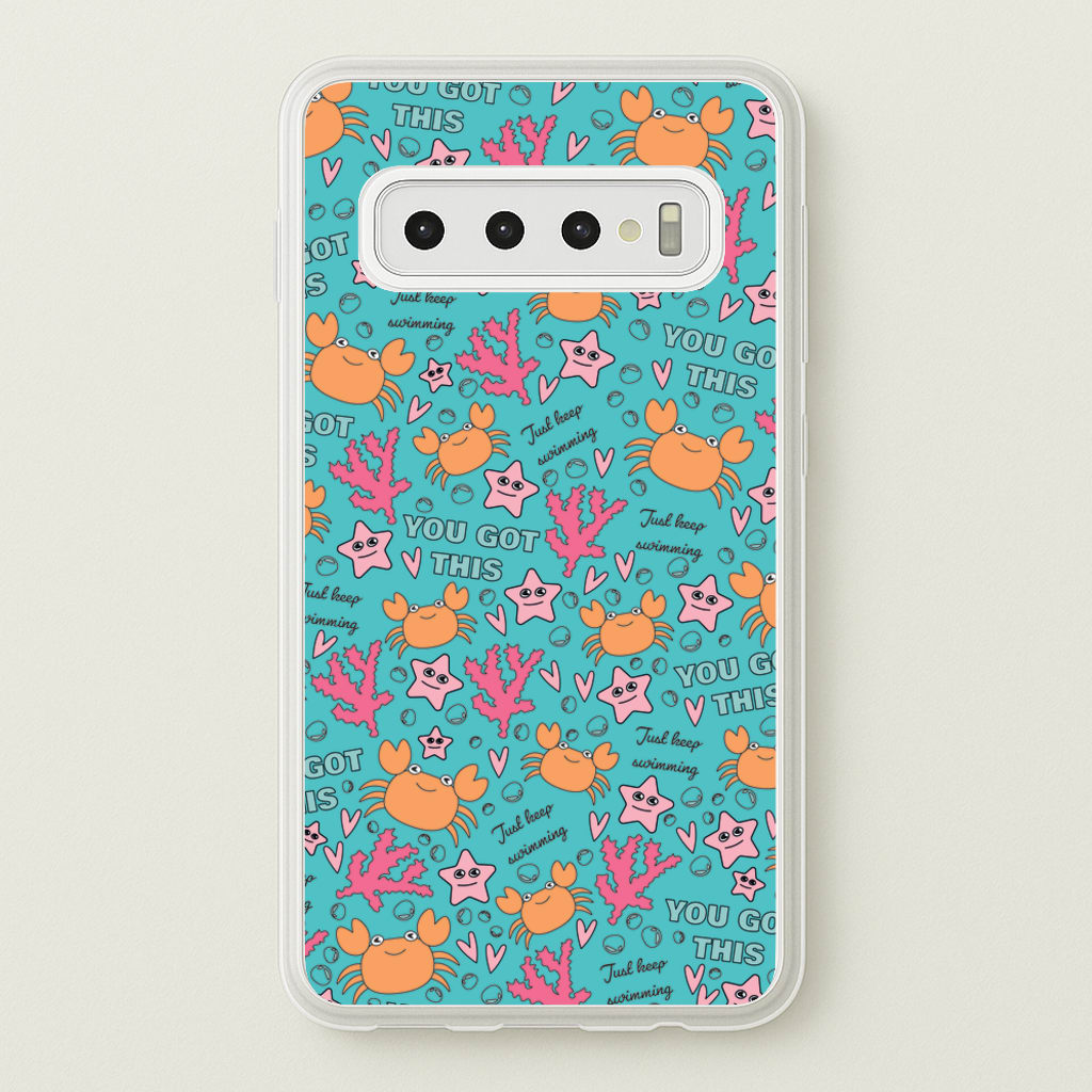 Crabs - Animal Patterns - Animal Patterns Phone Case for Galaxy S10
