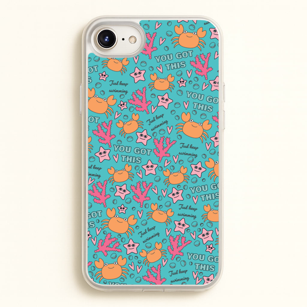 Crabs - Animal Patterns - Animal Patterns Phone Case for iPhone 6 Plus / 7 Plus / 8 Plus