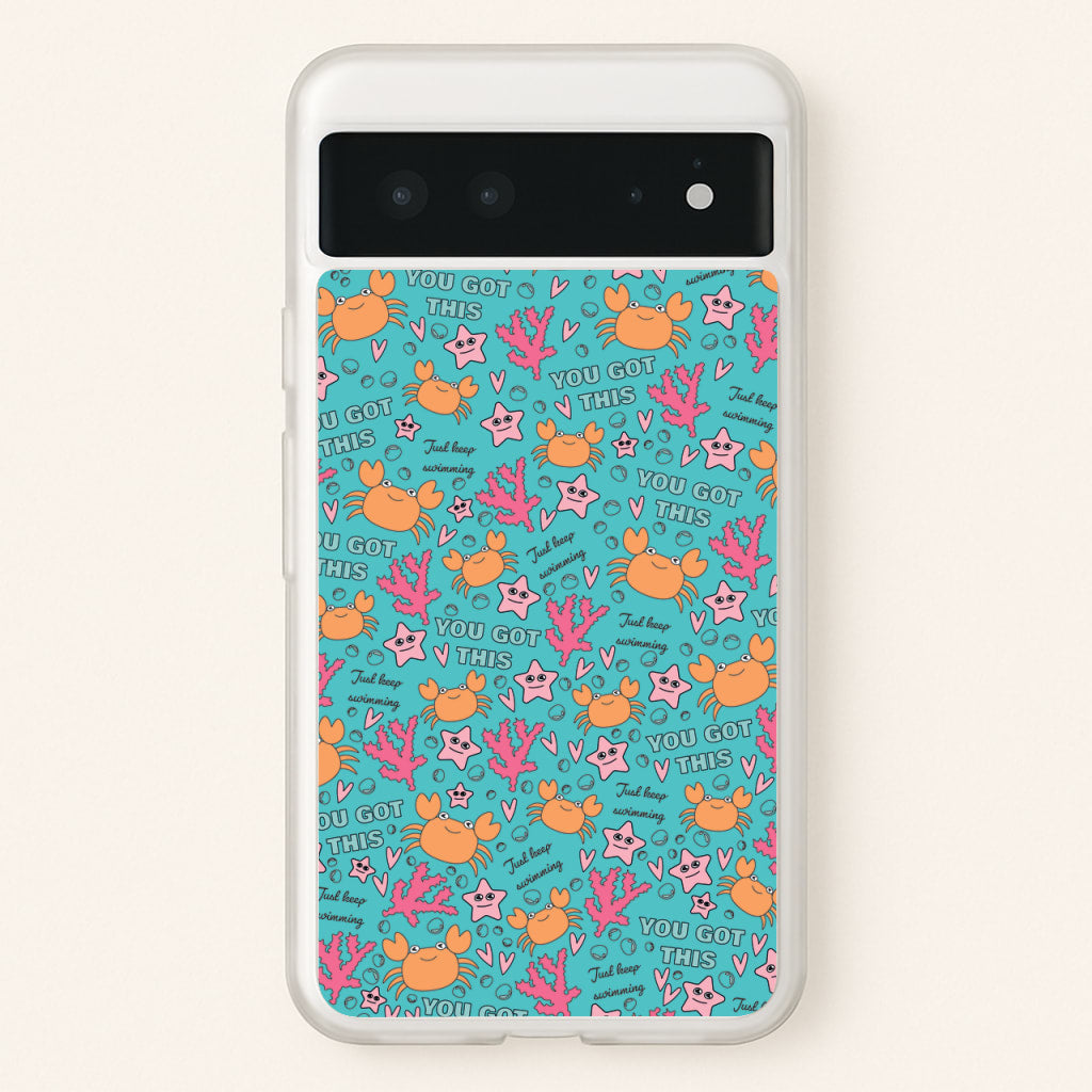 Crabs - Animal Patterns - Animal Patterns Phone Case for Google Pixel 6