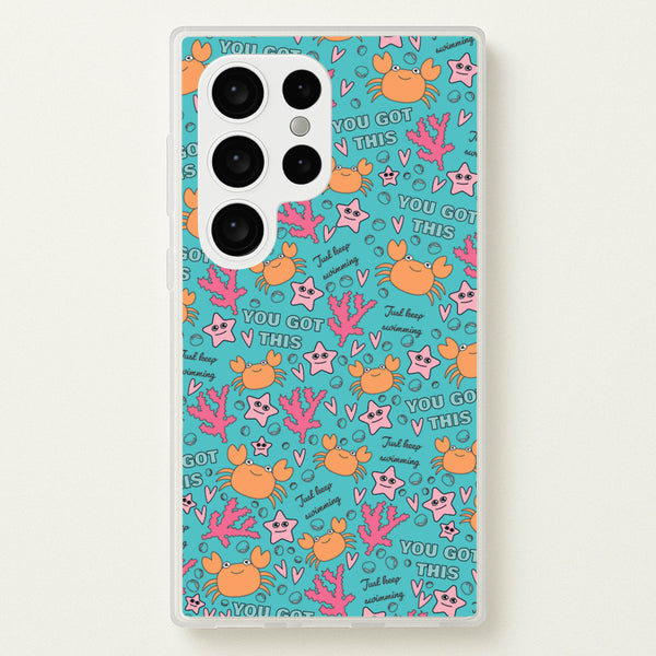 Crabs - Animal Patterns - Animal Patterns Phone Case for Galaxy S24 Ultra
