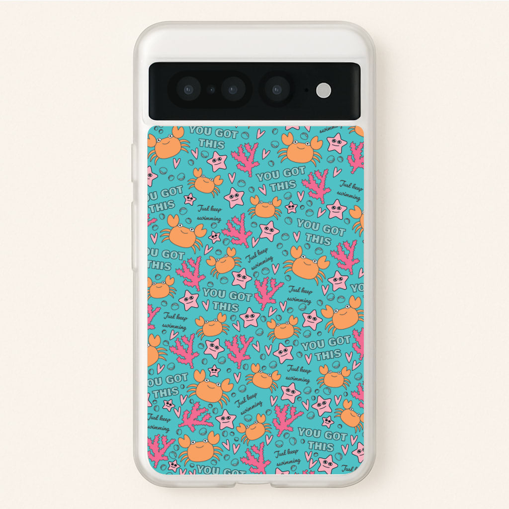 Crabs - Animal Patterns - Animal Patterns Phone Case for Google Pixel 7 Pro