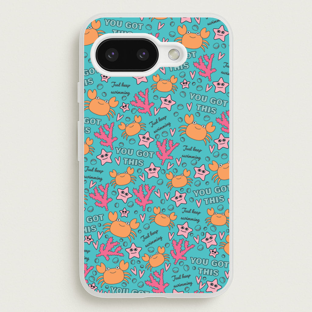 Crabs - Animal Patterns - Animal Patterns Phone Case for Google Pixel 9a