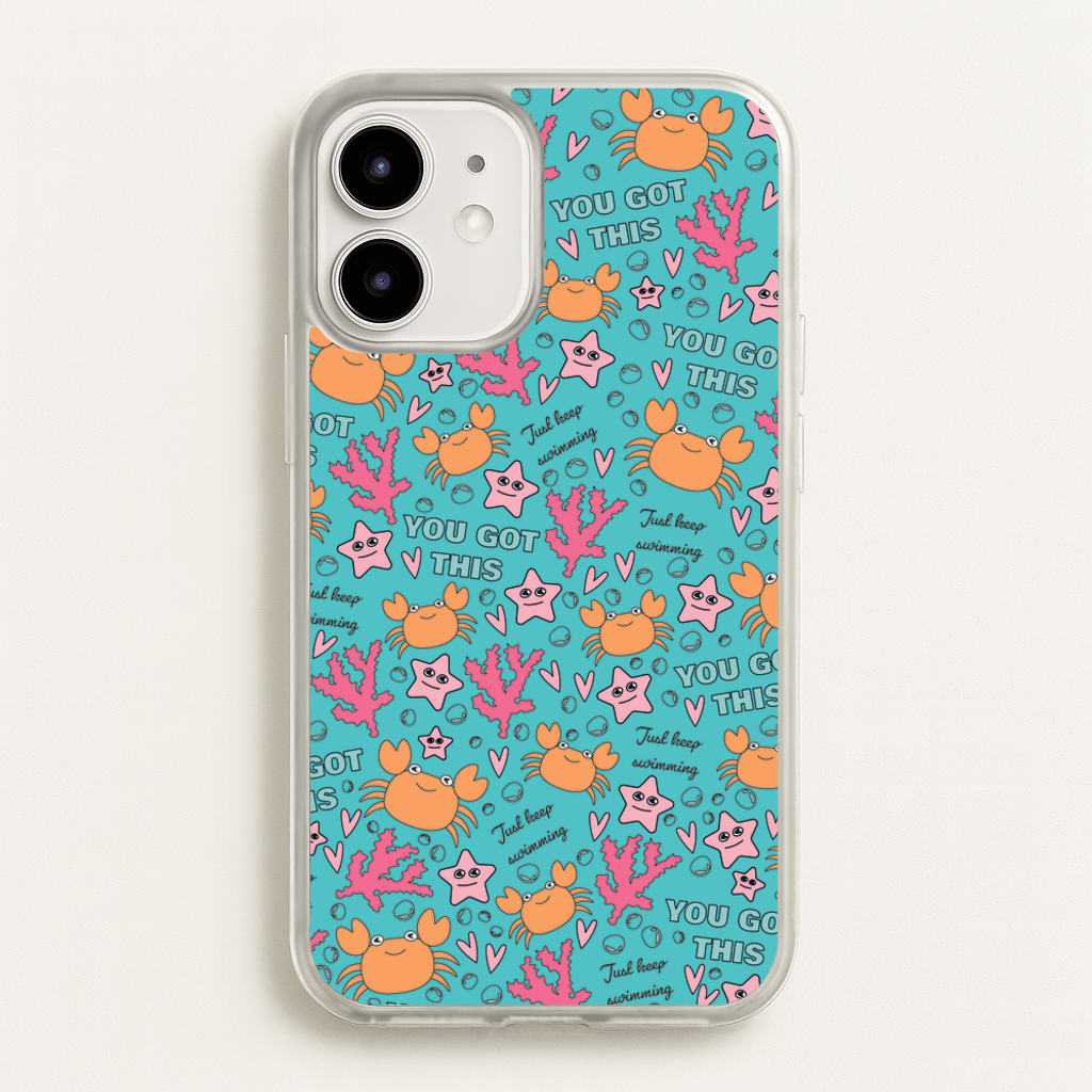 Crabs - Animal Patterns - Animal Patterns Phone Case for iPhone 12 / 12 Pro