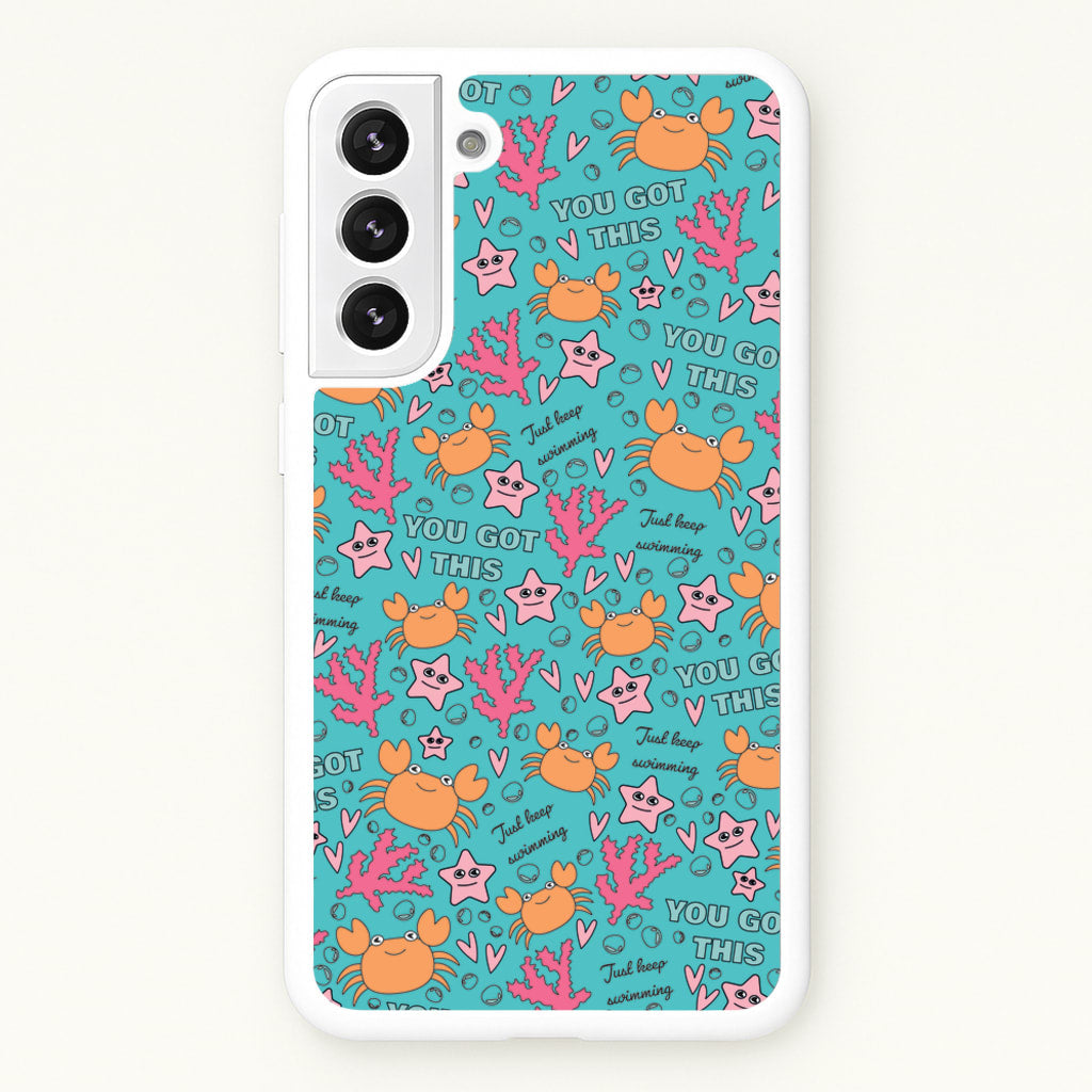 Crabs - Animal Patterns - Animal Patterns Phone Case for Galaxy S22 Plus