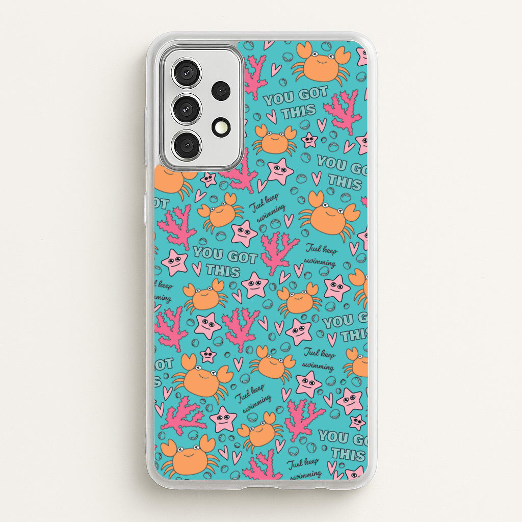 Crabs - Animal Patterns - Animal Patterns Phone Case for Galaxy A52 / A52s