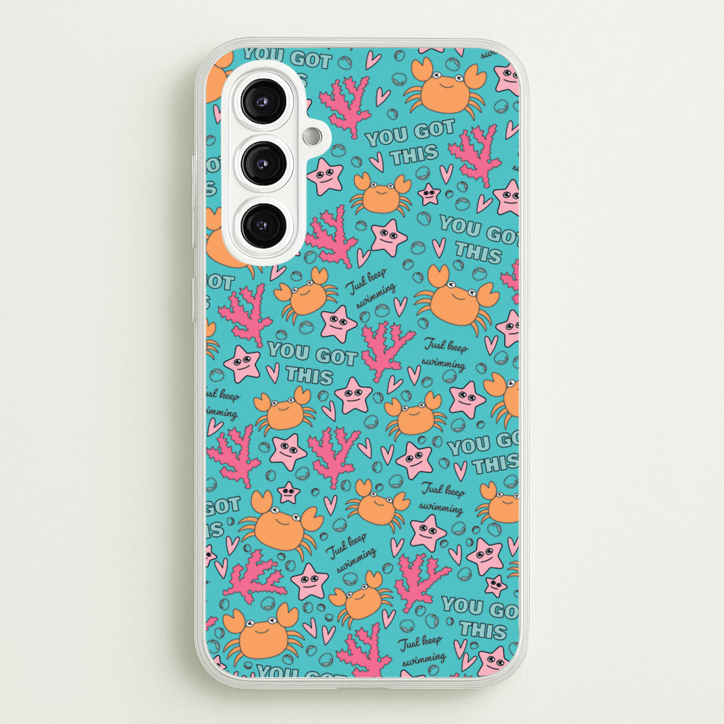 Crabs - Animal Patterns - Animal Patterns Phone Case for Galaxy A16