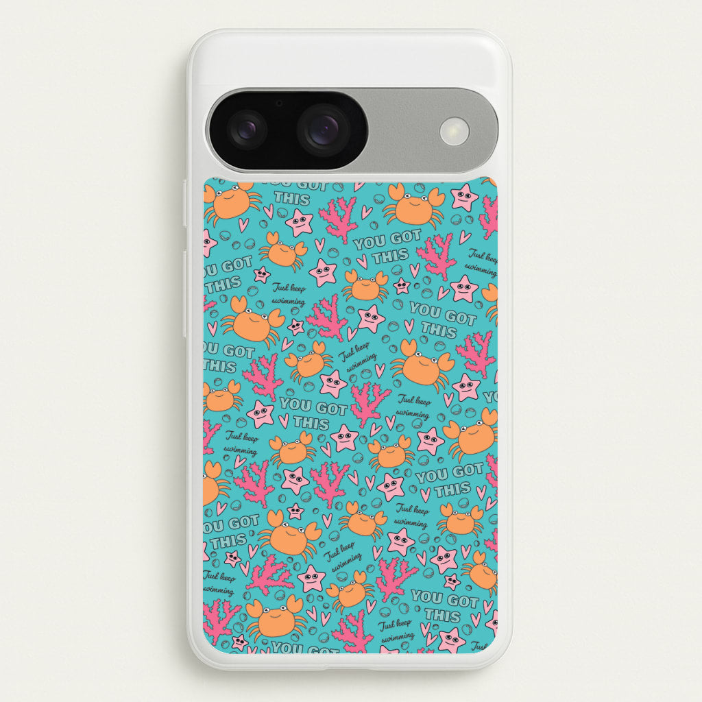 Crabs - Animal Patterns - Animal Patterns Phone Case for Google Pixel 9 / 9 Pro