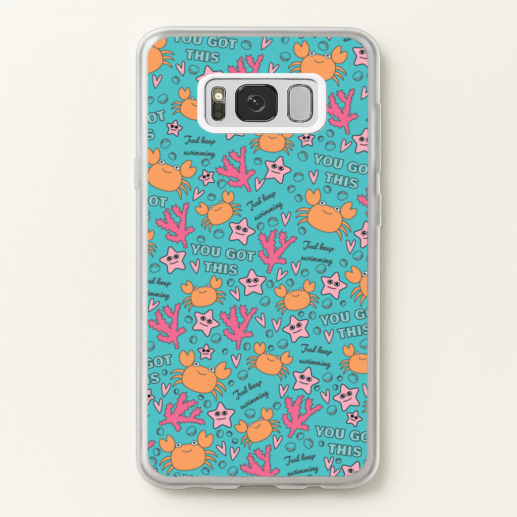 Crabs - Animal Patterns - Animal Patterns Phone Case for Galaxy S8 Plus