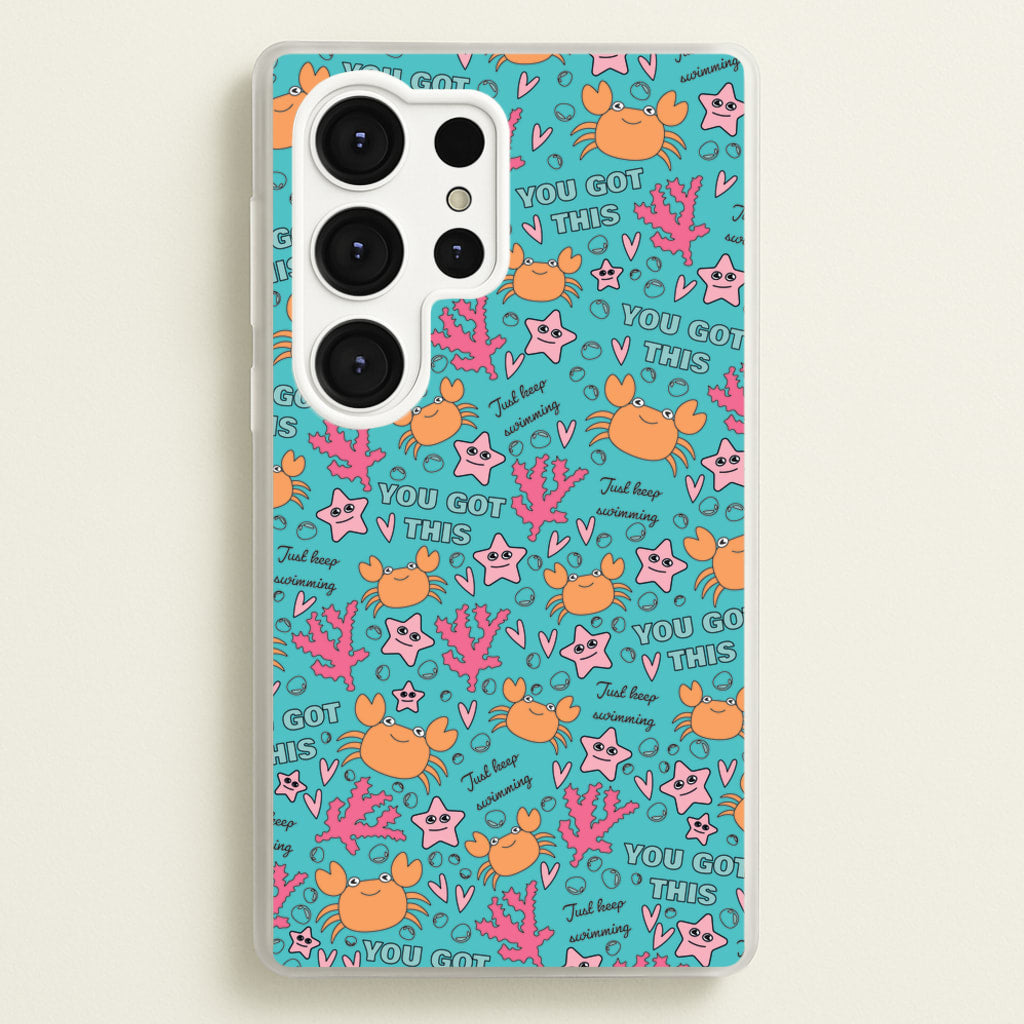 Crabs - Animal Patterns - Animal Patterns Phone Case for Galaxy S25 Ultra