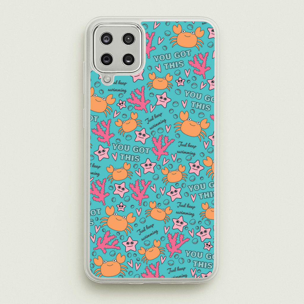 Crabs - Animal Patterns - Animal Patterns Phone Case for Galaxy A12