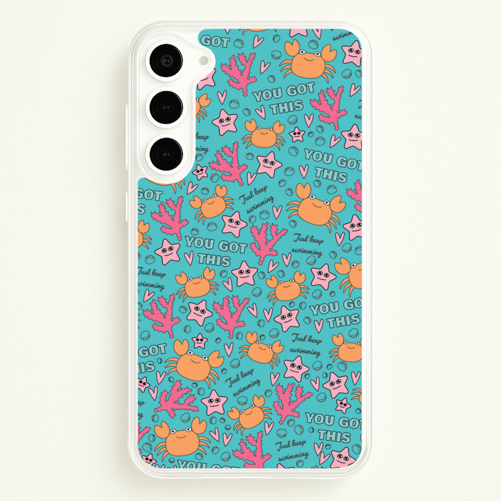 Crabs - Animal Patterns - Animal Patterns Phone Case for Galaxy S23