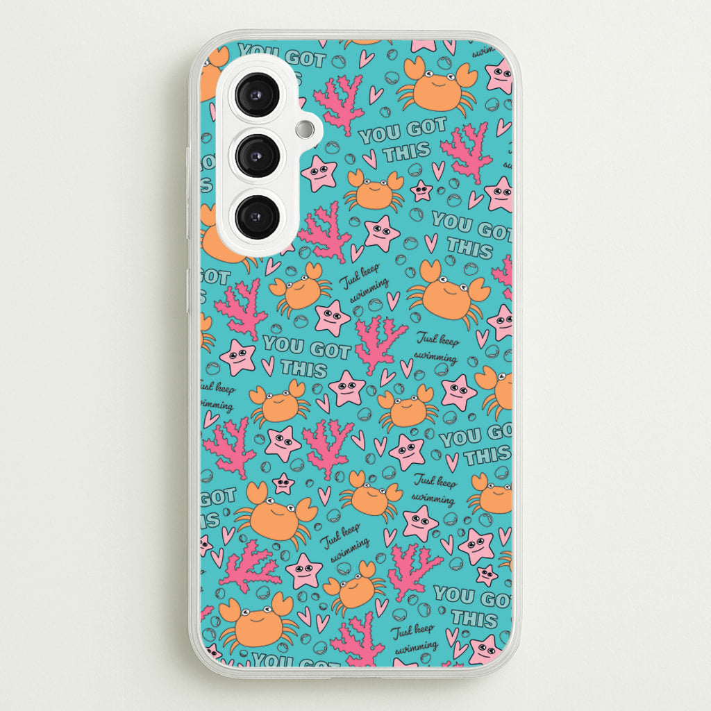 Crabs - Animal Patterns - Animal Patterns Phone Case for Galaxy S23FE