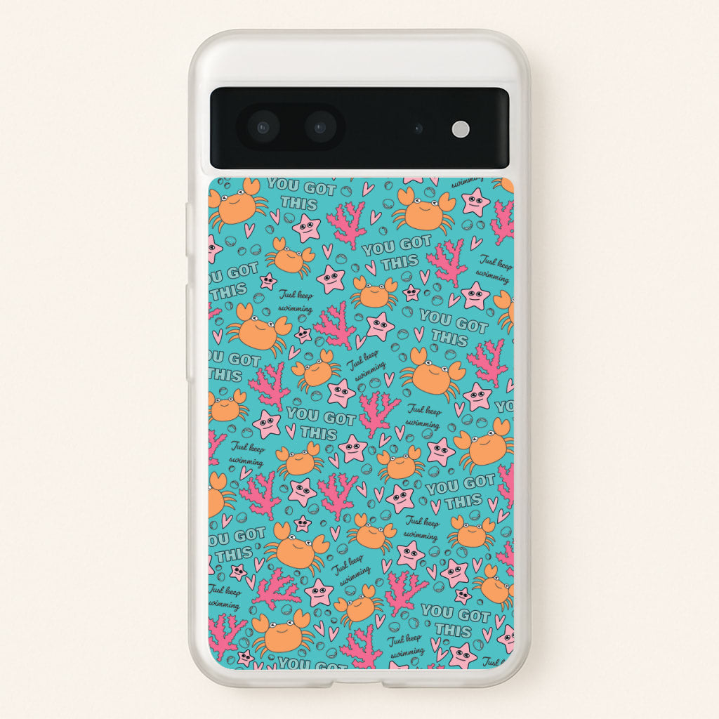 Crabs - Animal Patterns - Animal Patterns Phone Case for Google Pixel 7