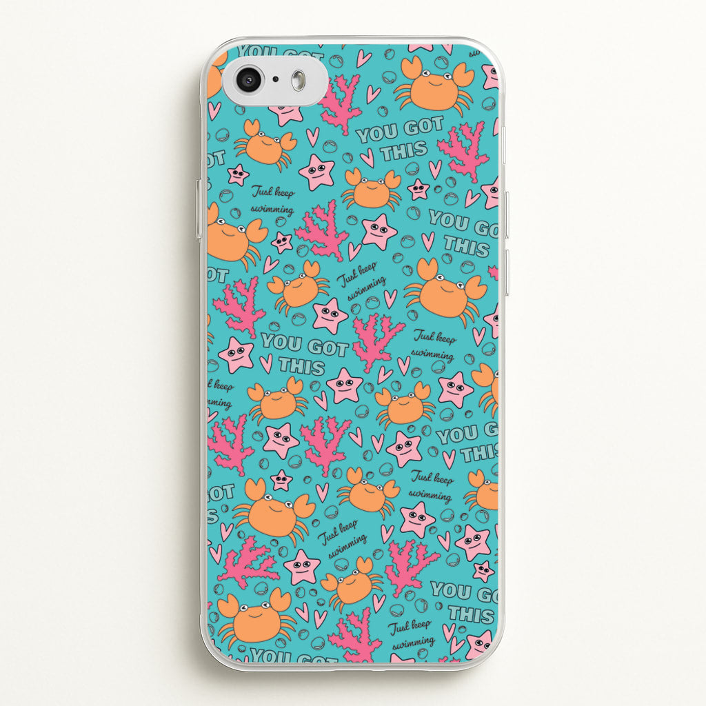 Crabs - Animal Patterns - Animal Patterns Phone Case for iPhone 5 / 5s / SE 2016