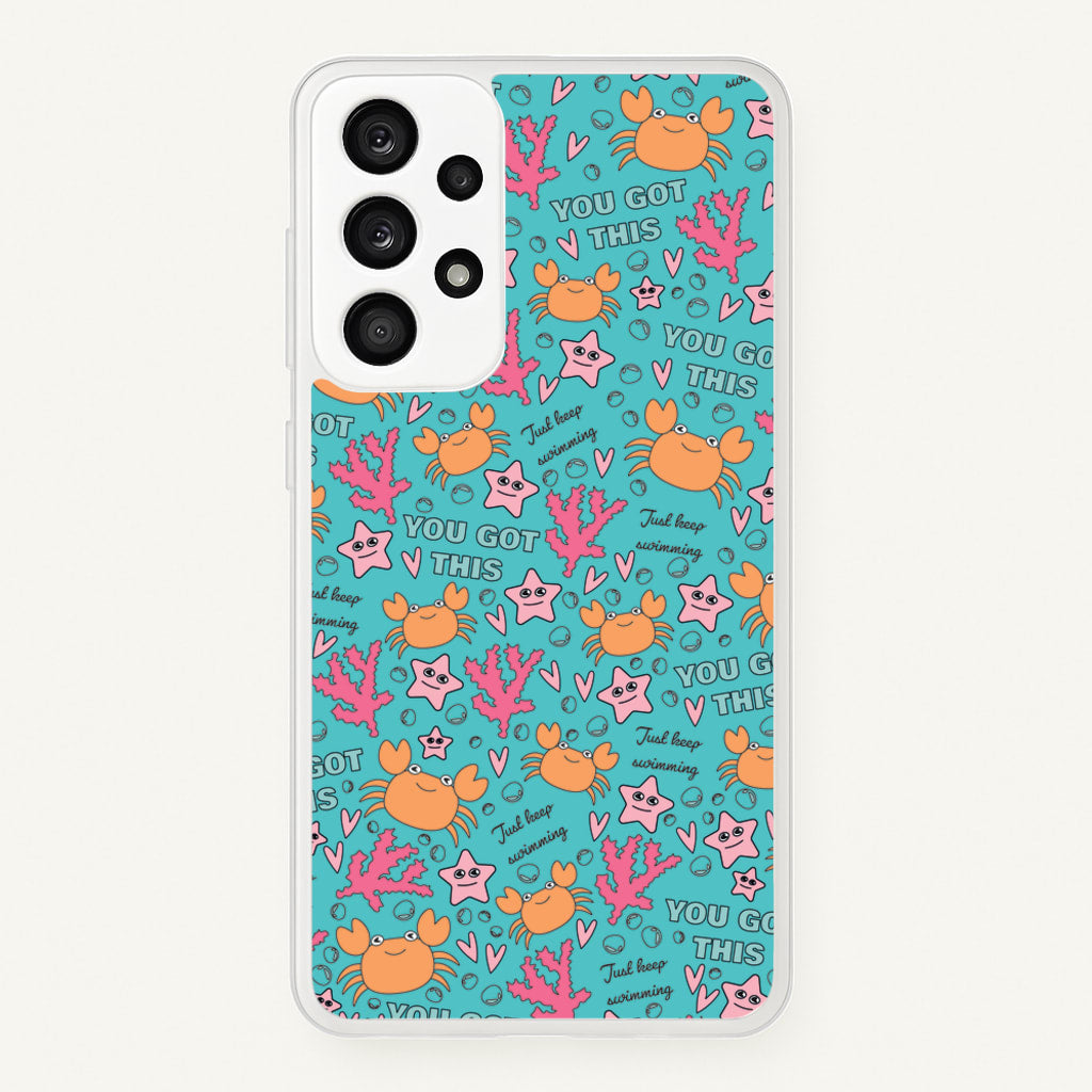 Crabs - Animal Patterns - Animal Patterns Phone Case for Galaxy A53
