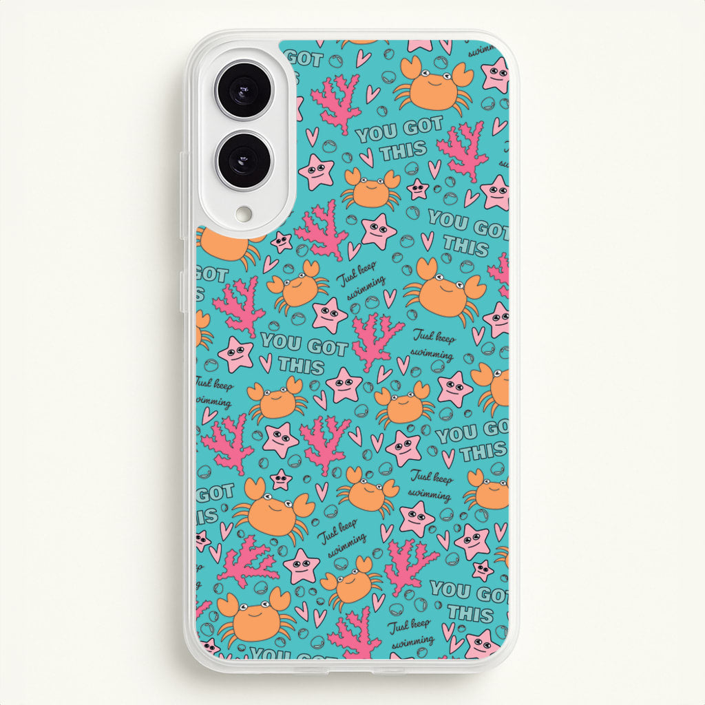 Crabs - Animal Patterns - Animal Patterns Phone Case for Galaxy S25 Edge
