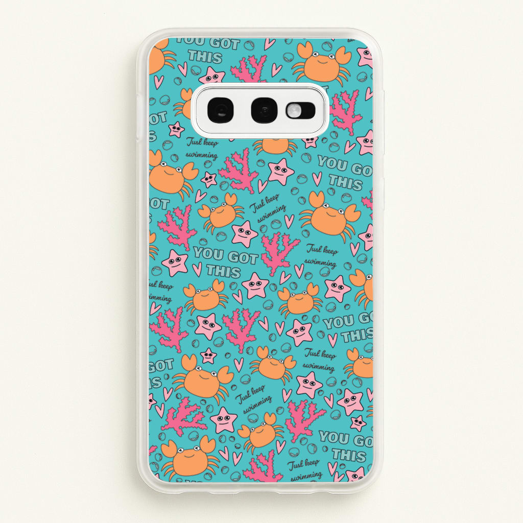 Crabs - Animal Patterns - Animal Patterns Phone Case for Galaxy S10e