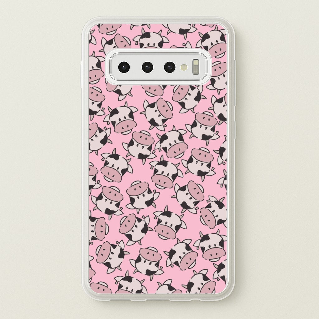 Cows - Animal Patterns - Animal Patterns Phone Case for Galaxy S10 Plus