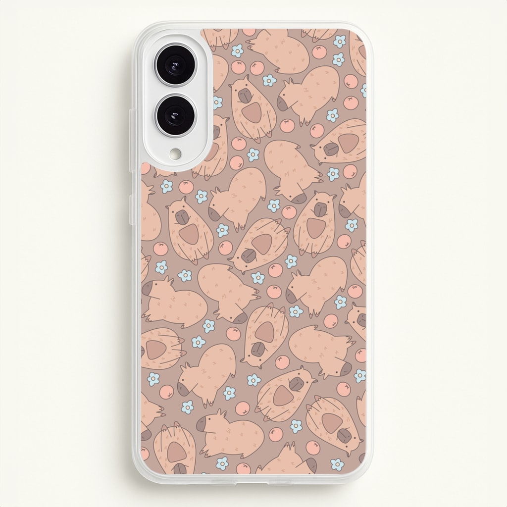 Capybara - Animal Patterns - Animal Patterns Phone Case for Galaxy S25 Edge