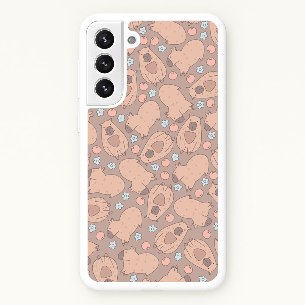 Capybara - Animal Patterns - Animal Patterns Phone Case for Galaxy S22 Plus