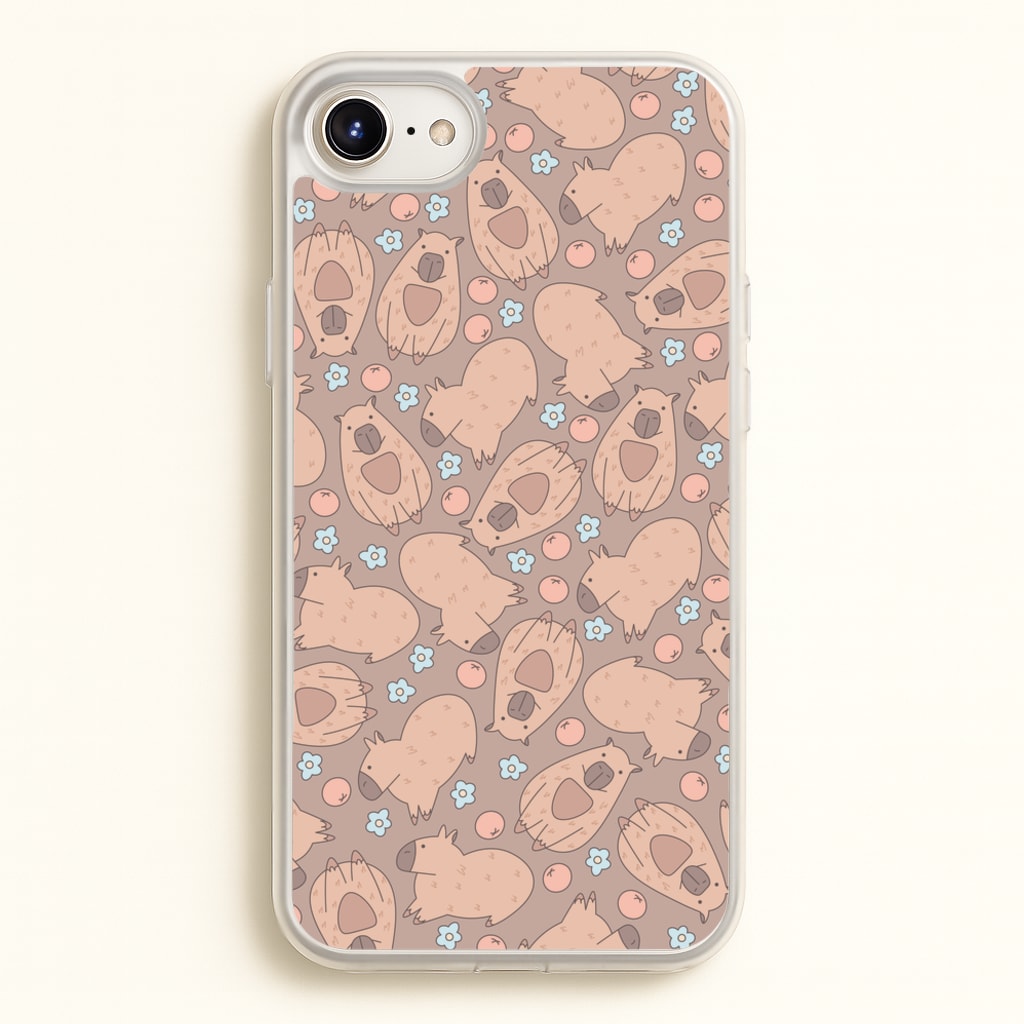 Capybara - Animal Patterns - Animal Patterns Phone Case for iPhone 6 Plus / 7 Plus / 8 Plus
