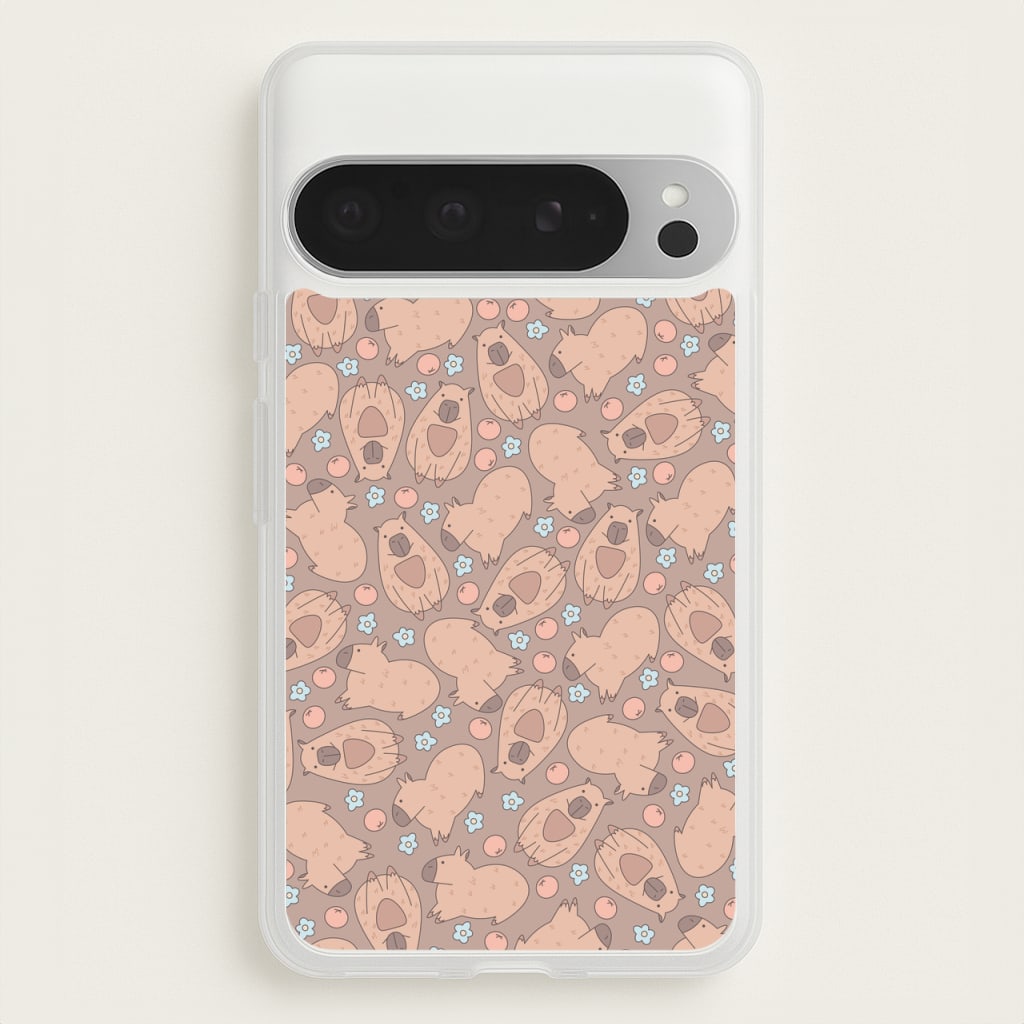 Capybara - Animal Patterns - Animal Patterns Phone Case for Google Pixel 9 Pro XL