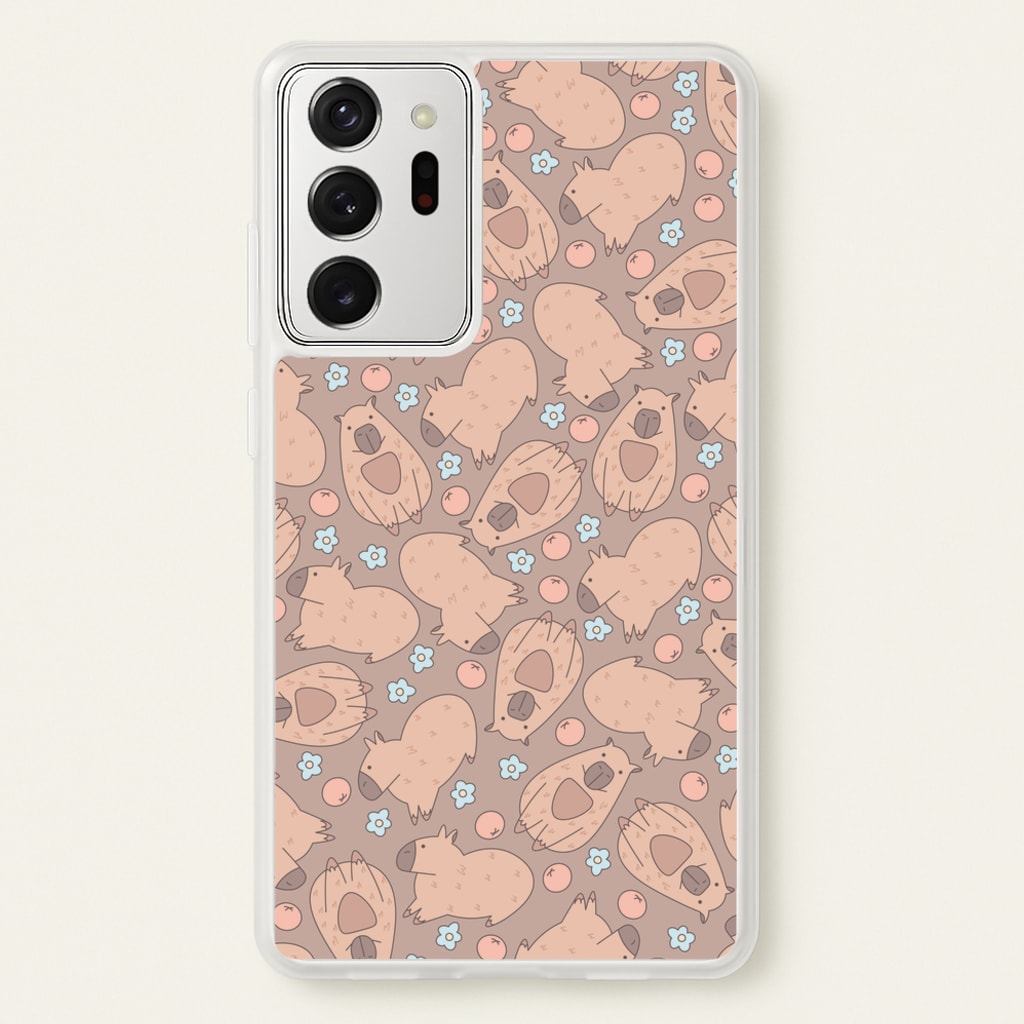 Capybara - Animal Patterns - Animal Patterns Phone Case for Galaxy Note 20 Ultra
