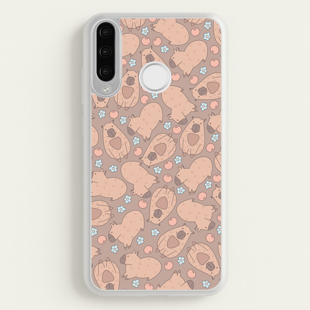 Capybara - Animal Patterns - Animal Patterns Phone Case for Huawei P30 Lite