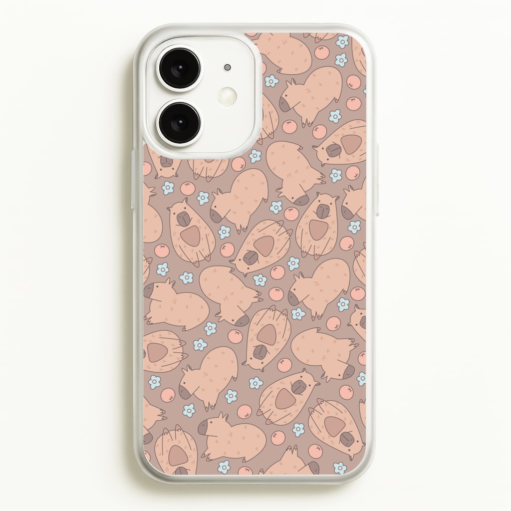 Capybara - Animal Patterns - Animal Patterns Phone Case for iPhone 11