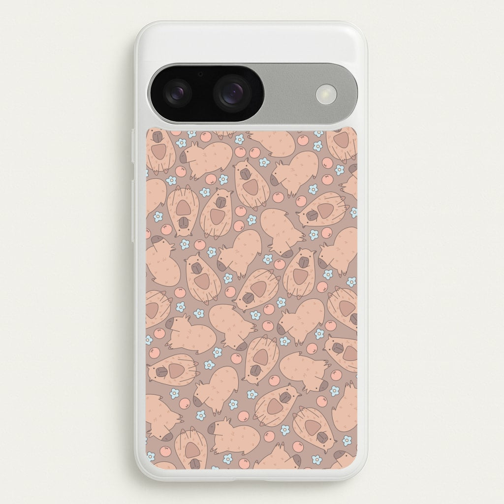Capybara - Animal Patterns - Animal Patterns Phone Case for Google Pixel 9 / 9 Pro