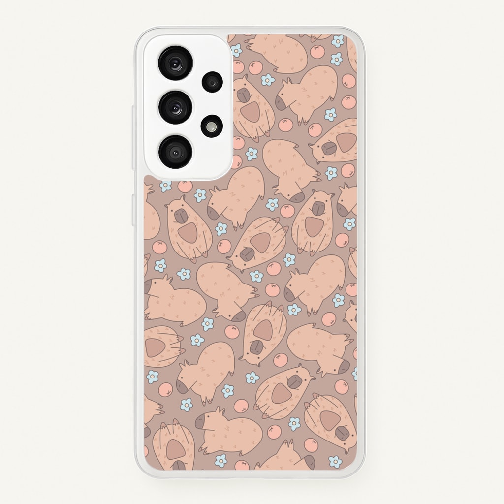 Capybara - Animal Patterns - Animal Patterns Phone Case for Galaxy A33