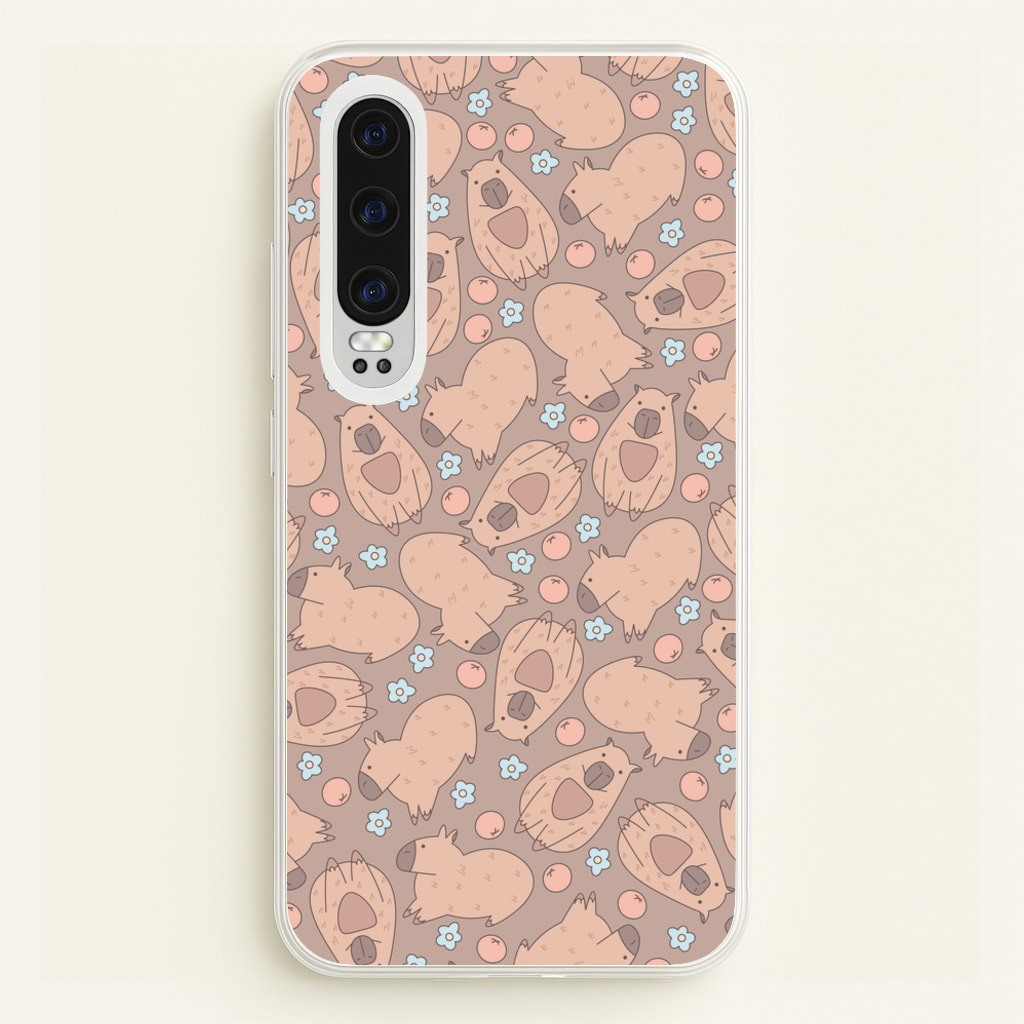 Capybara - Animal Patterns - Animal Patterns Phone Case for Huawei P30