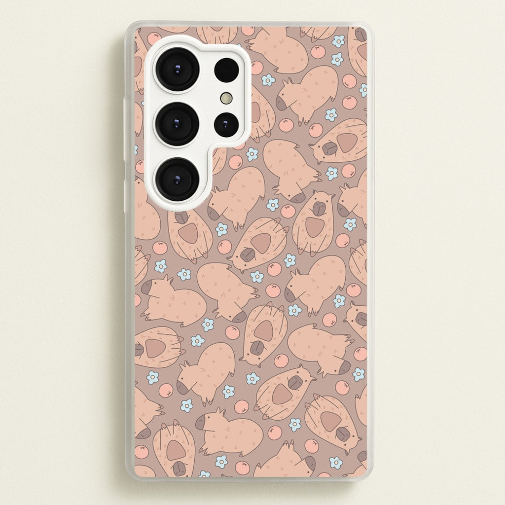 Capybara - Animal Patterns - Animal Patterns Phone Case for Galaxy S25 Ultra