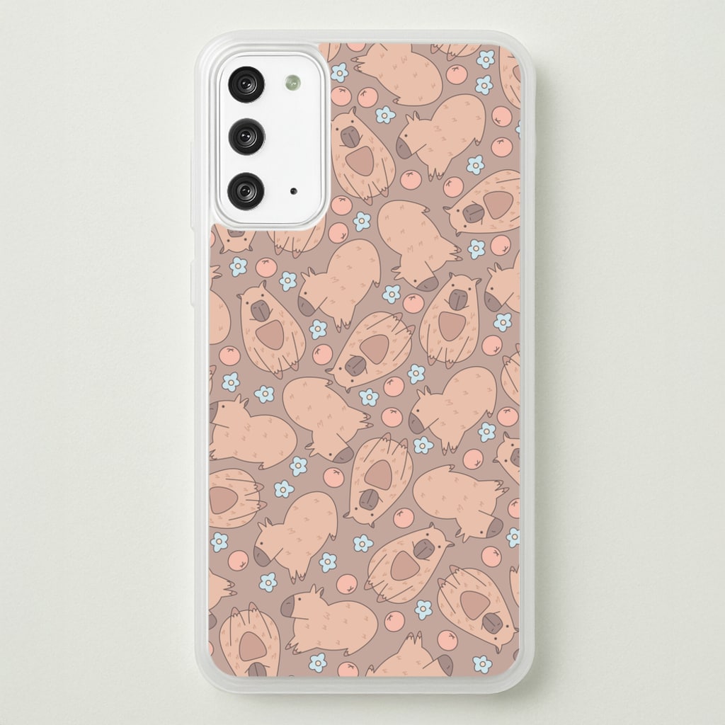 Capybara - Animal Patterns - Animal Patterns Phone Case for Galaxy Note 20