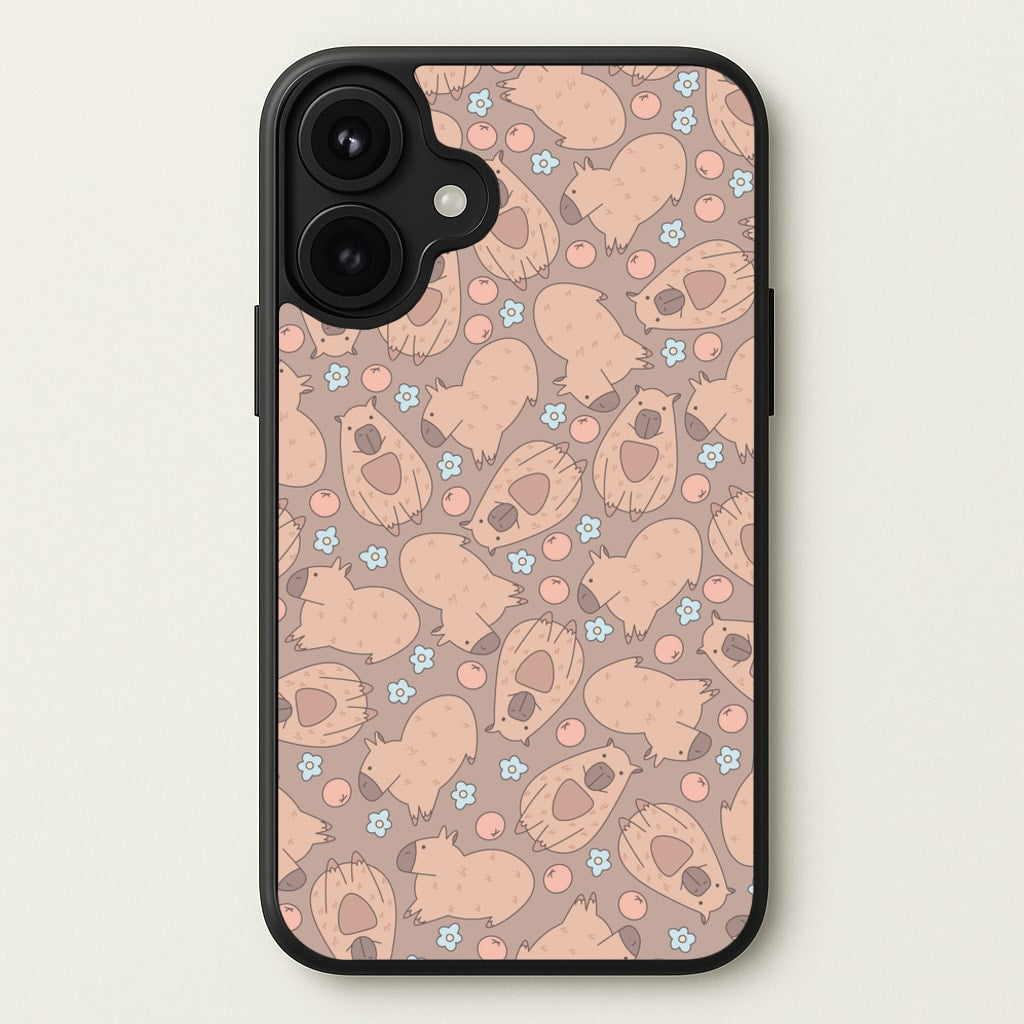 Capybara - Animal Patterns Phone Case for iPhone 17