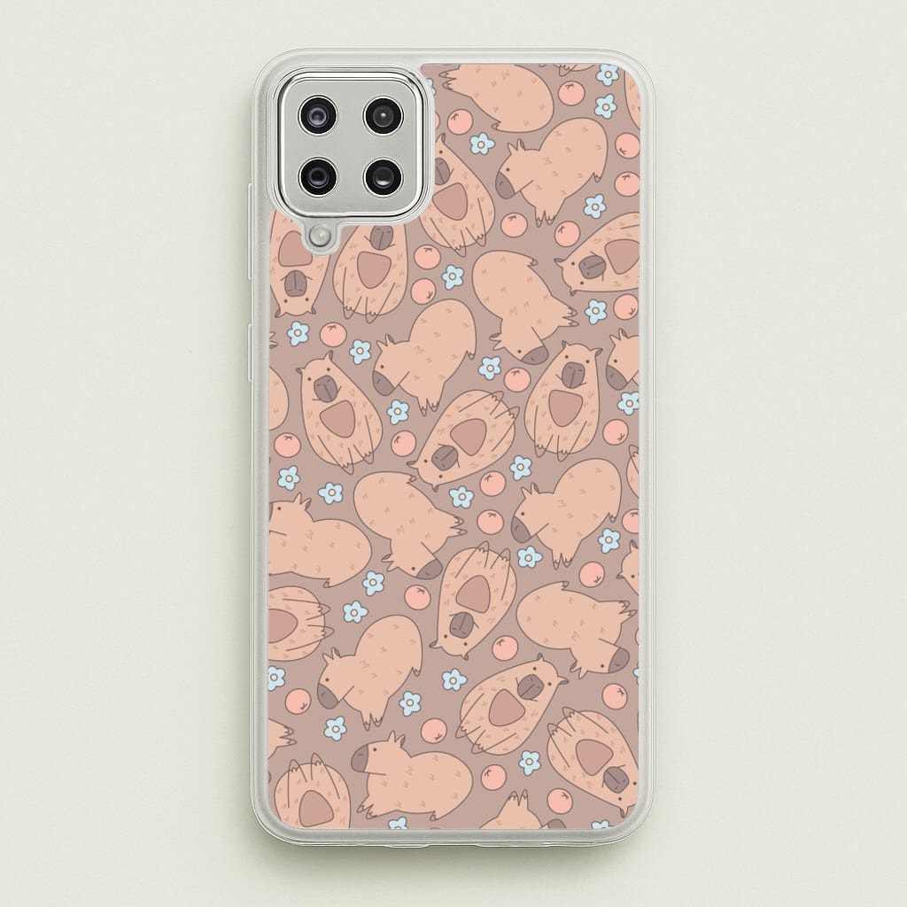 Capybara - Animal Patterns - Animal Patterns Phone Case for Galaxy A12