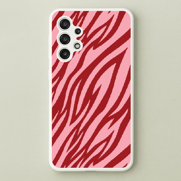 Red And Pink Tiger Print - Animal Patterns Phone Case for Galaxy A13