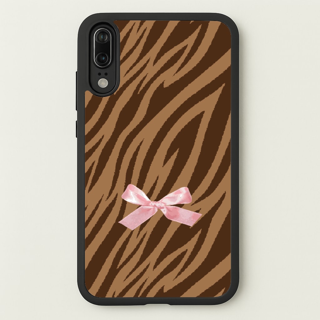 Coquette Brown Tiger Print - Animal Patterns Phone Case for Huawei P20