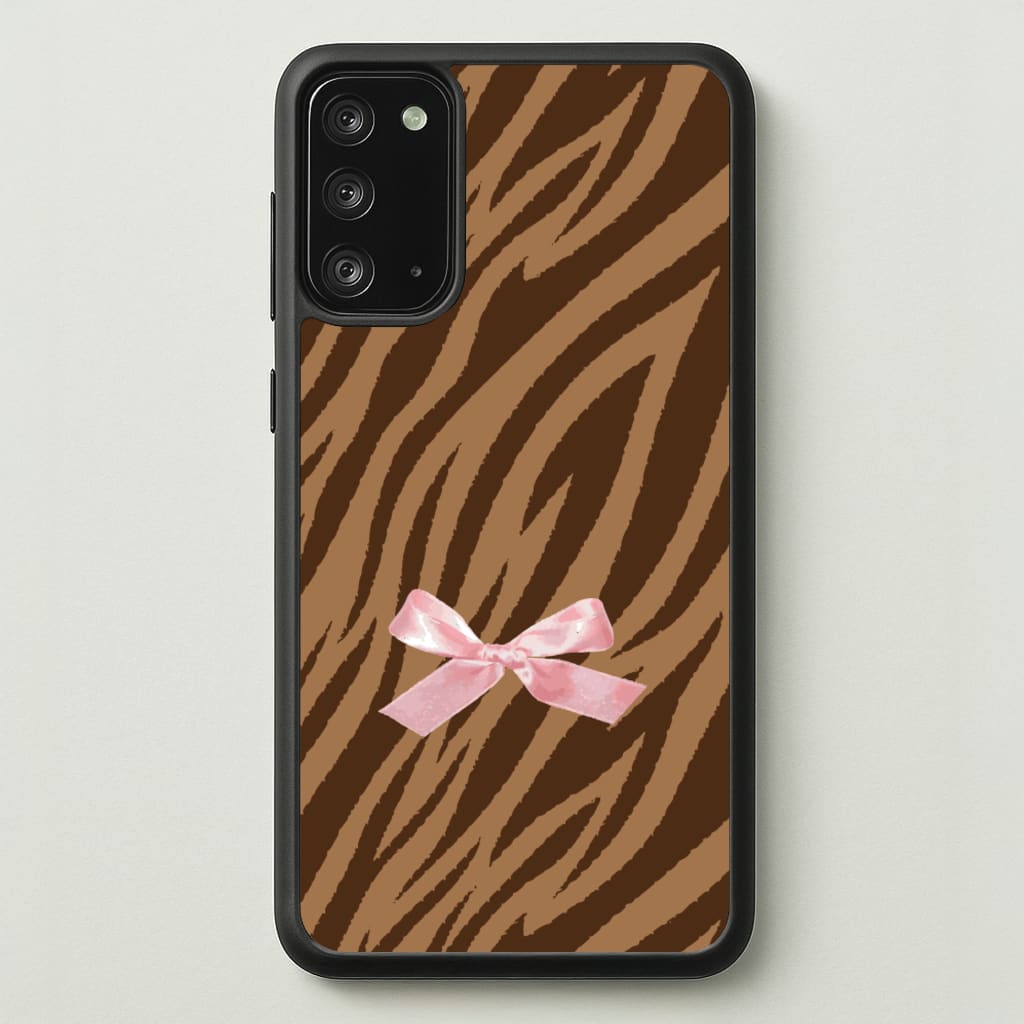 Coquette Brown Tiger Print - Animal Patterns Phone Case for Galaxy Note 20