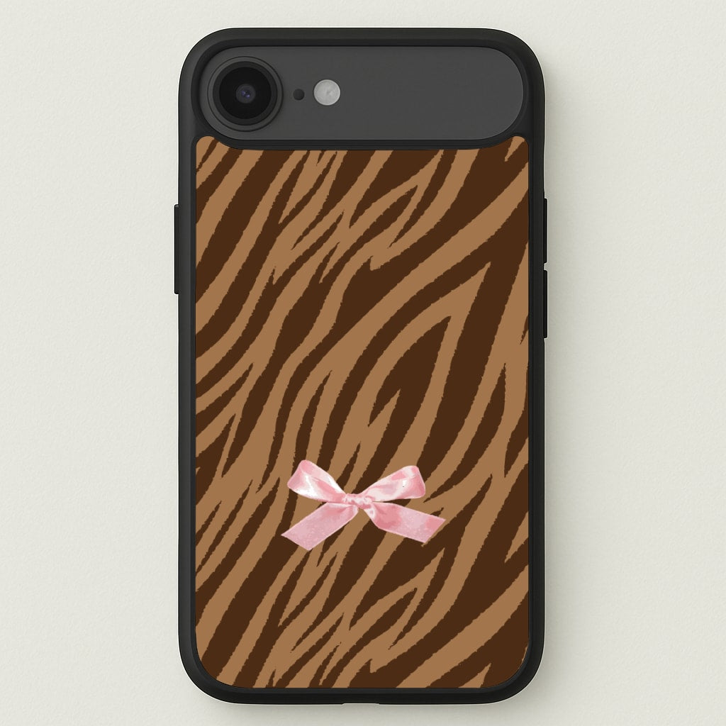 Coquette Brown Tiger Print Phone Case for iPhone 17 Air