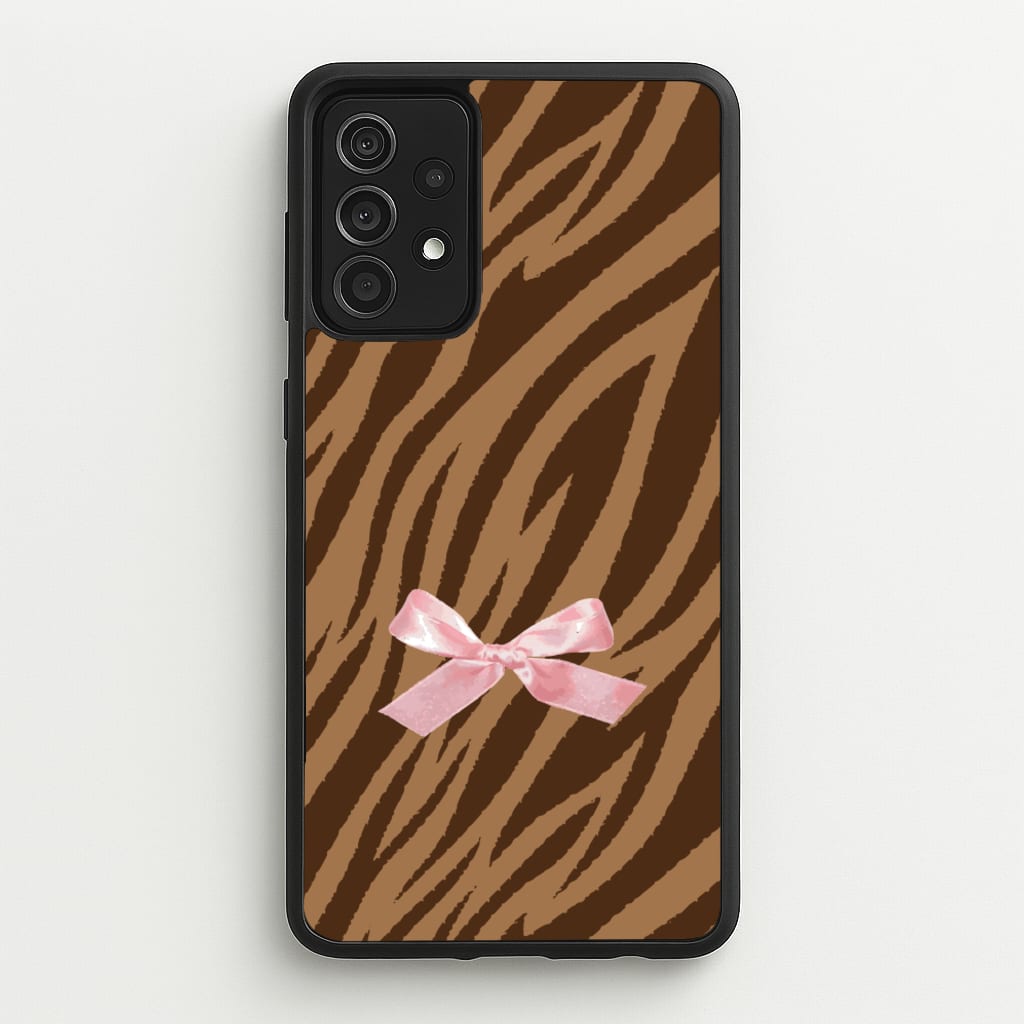 Coquette Brown Tiger Print - Animal Patterns Phone Case for Galaxy A52 / A52s
