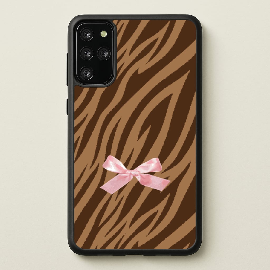 Coquette Brown Tiger Print - Animal Patterns Phone Case for Galaxy S20 Plus