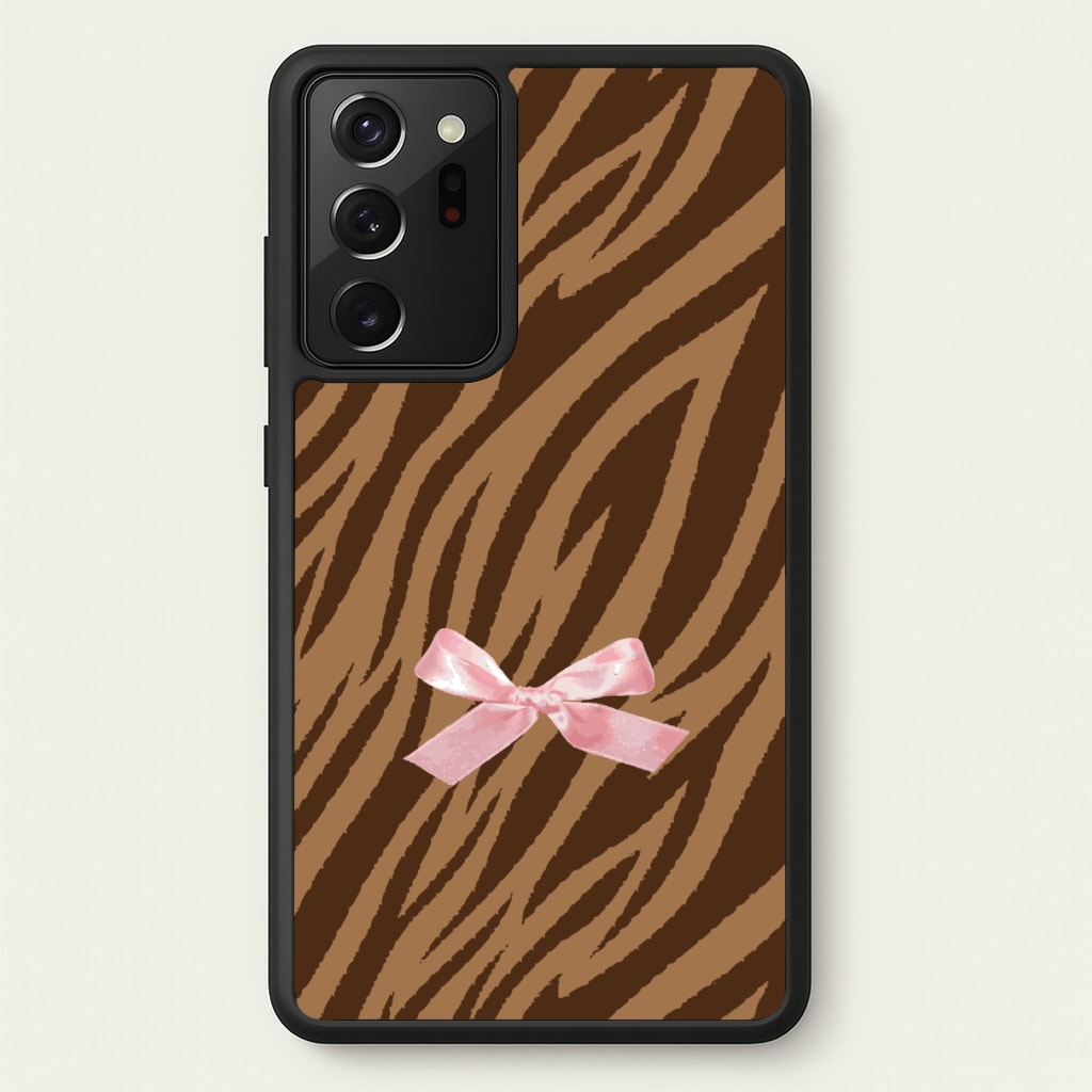 Coquette Brown Tiger Print - Animal Patterns Phone Case for Galaxy Note 20 Ultra