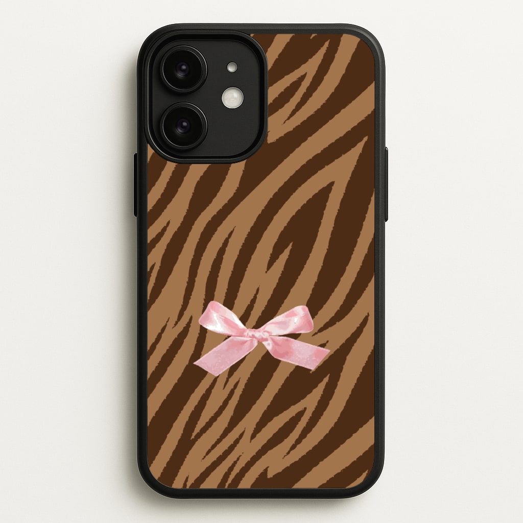 Coquette Brown Tiger Print - Animal Patterns Phone Case for iPhone 11