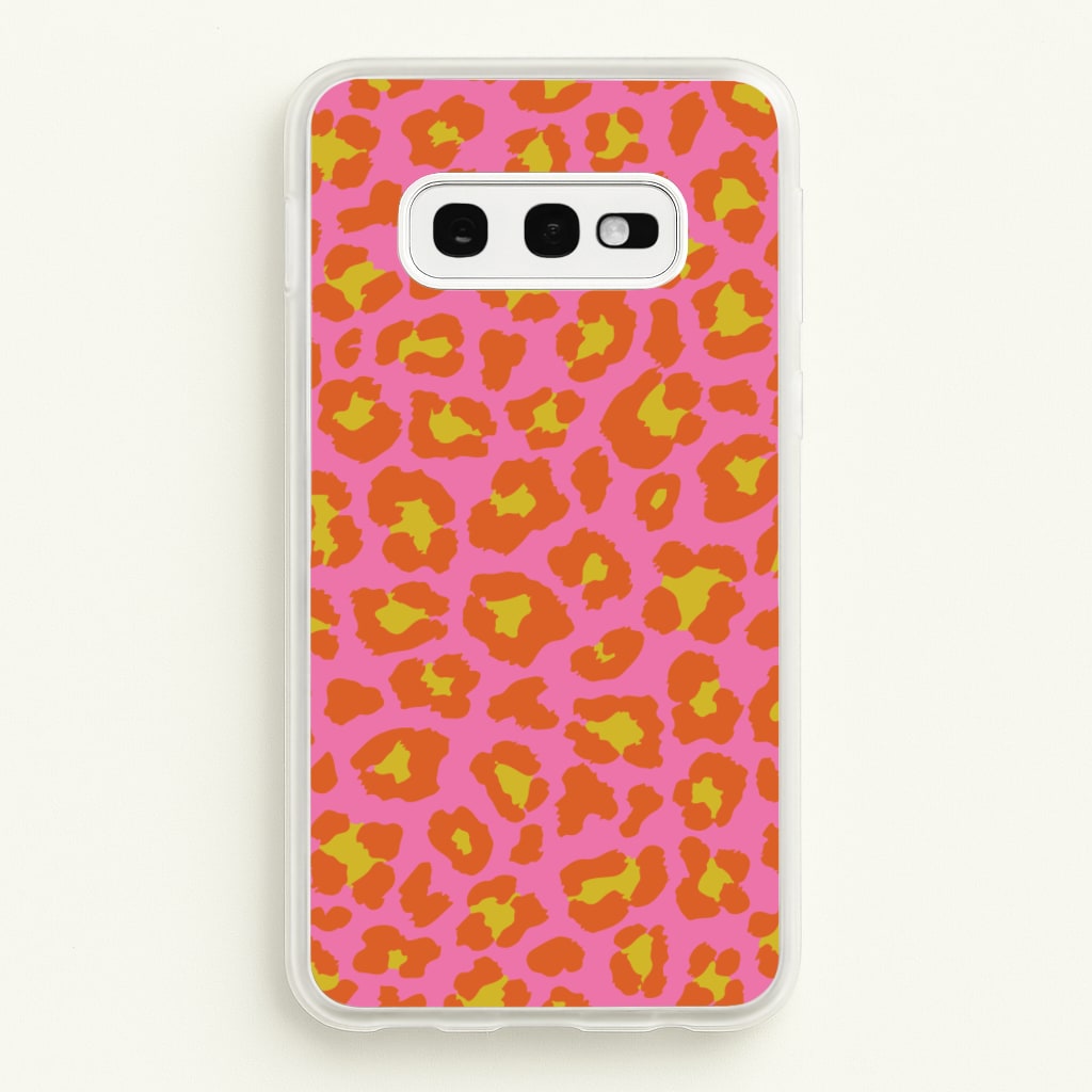Vibrant Cheetah Print - Animal Patterns Phone Case for Galaxy S10e