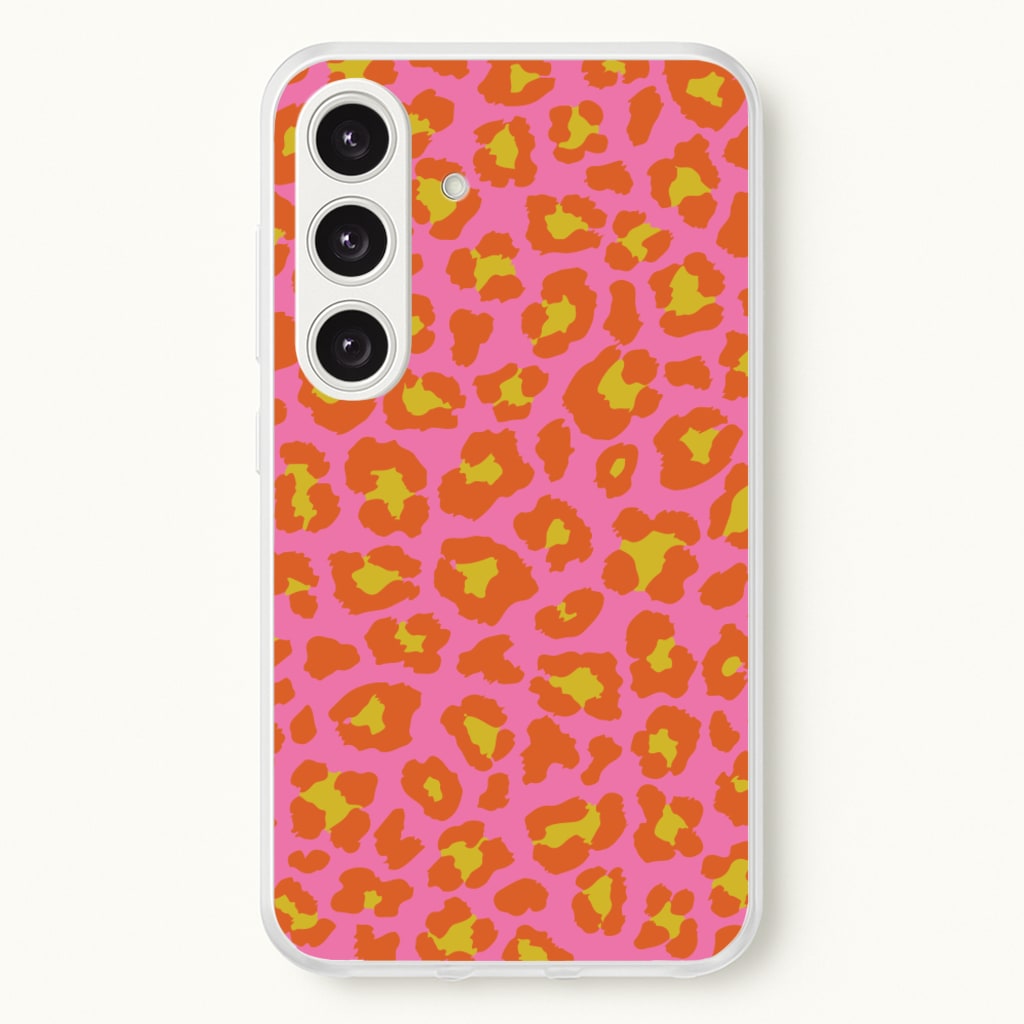 Vibrant Cheetah Print - Animal Patterns Phone Case for Galaxy S24 Plus
