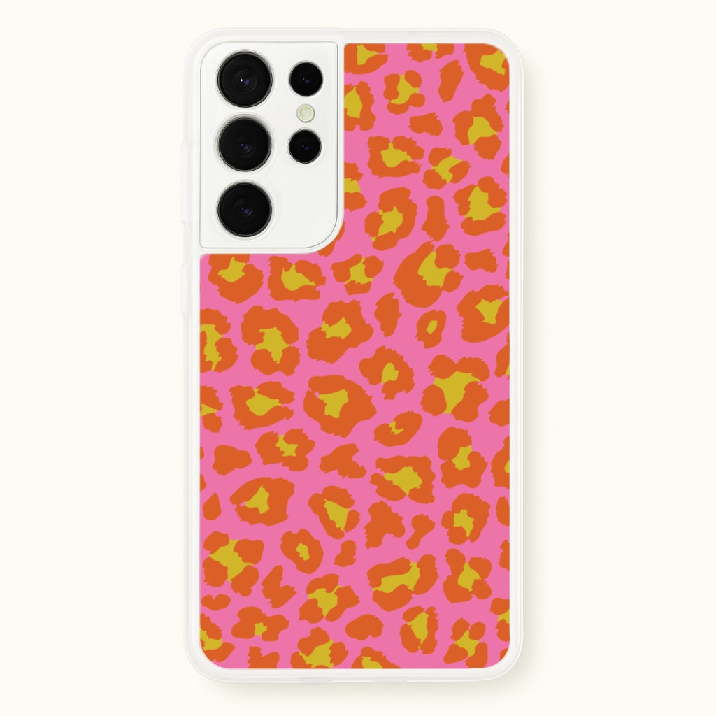 Vibrant Cheetah Print - Animal Patterns Phone Case for Galaxy S21 Ultra