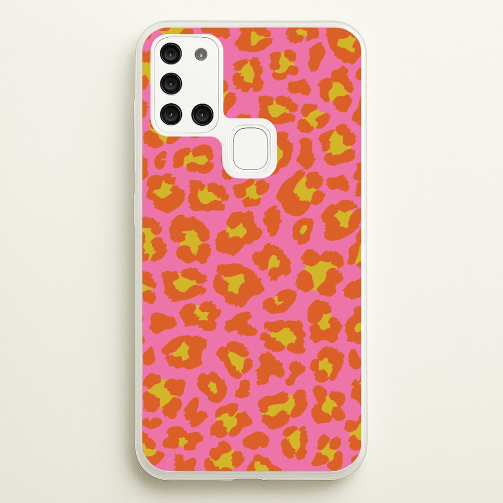 Vibrant Cheetah Print - Animal Patterns Phone Case for Galaxy A21s