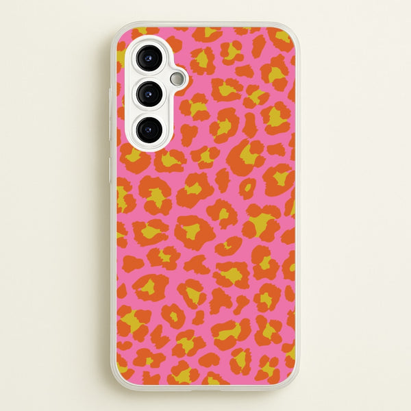 Vibrant Cheetah Print - Animal Patterns Phone Case for Galaxy A54