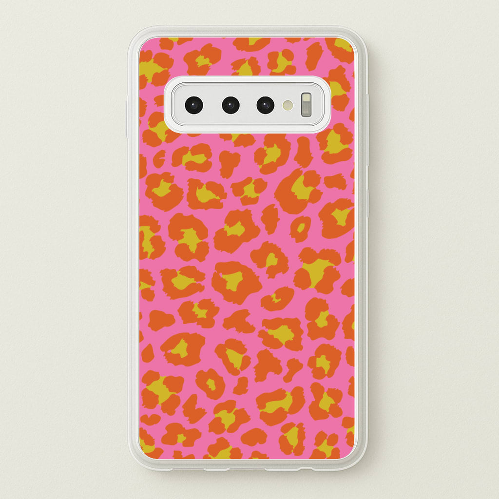 Vibrant Cheetah Print - Animal Patterns Phone Case for Galaxy S10 Plus